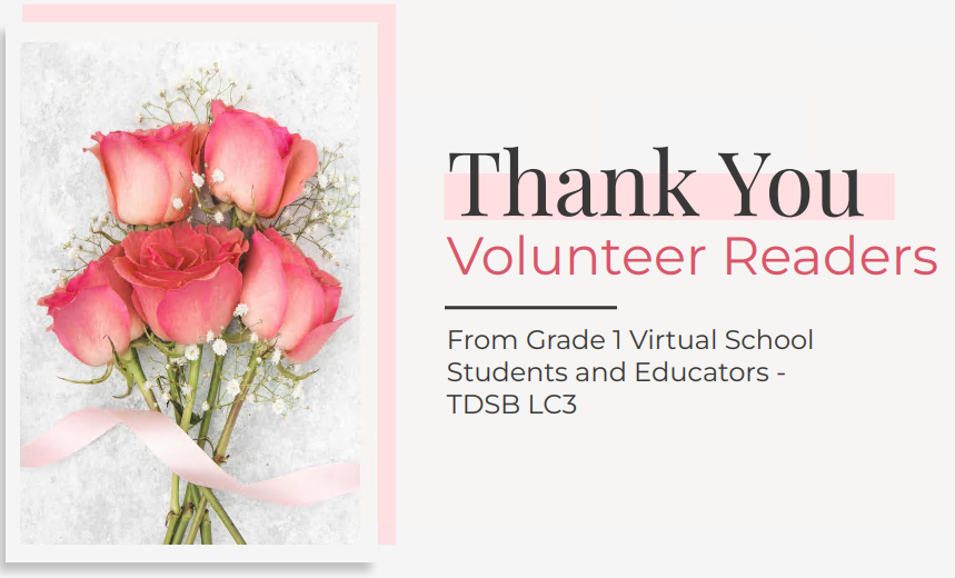 Thank you from TDSB